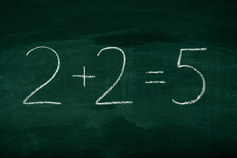 Basic math errors.